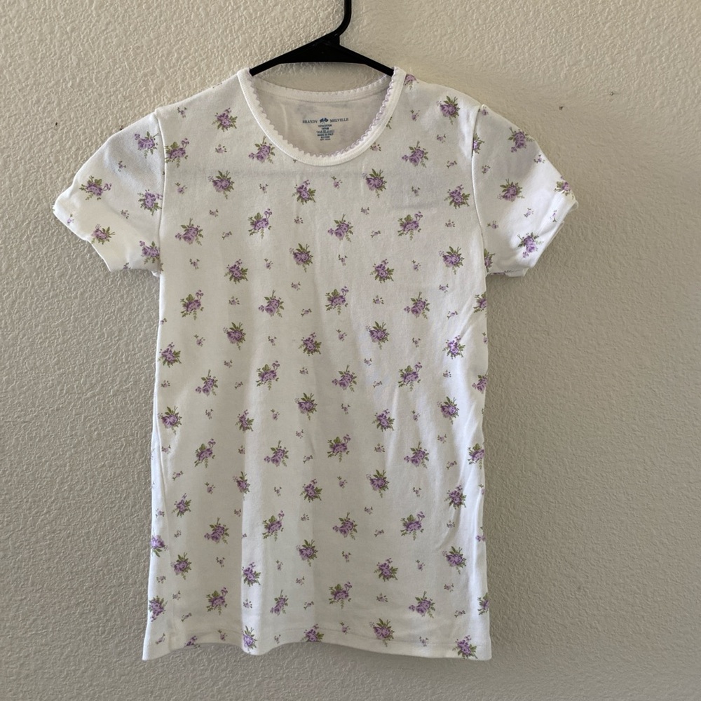 Brandy melville hailie floral top